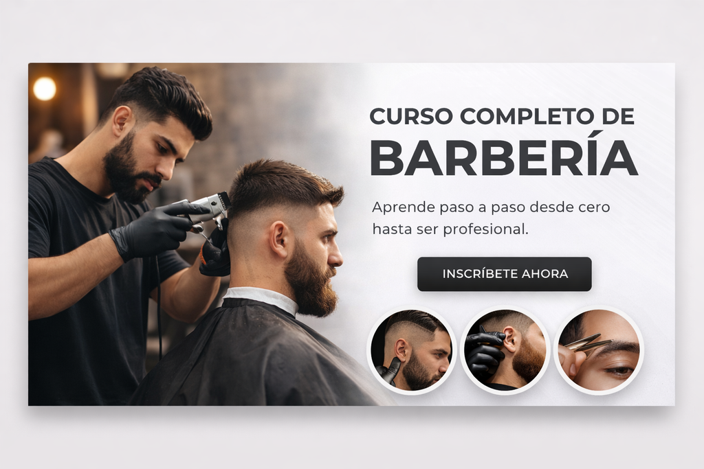 ¡Curso completo de barbería desde cero!